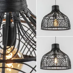 Straluma Light and Living hanglamp Pocita zwart></noscript> Light and Living|Eetkamerverlichting