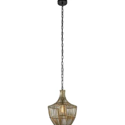 Straluma Light and Living hanglamp Stella antiek brons met zwart> Light and Living|Keukenverlichting