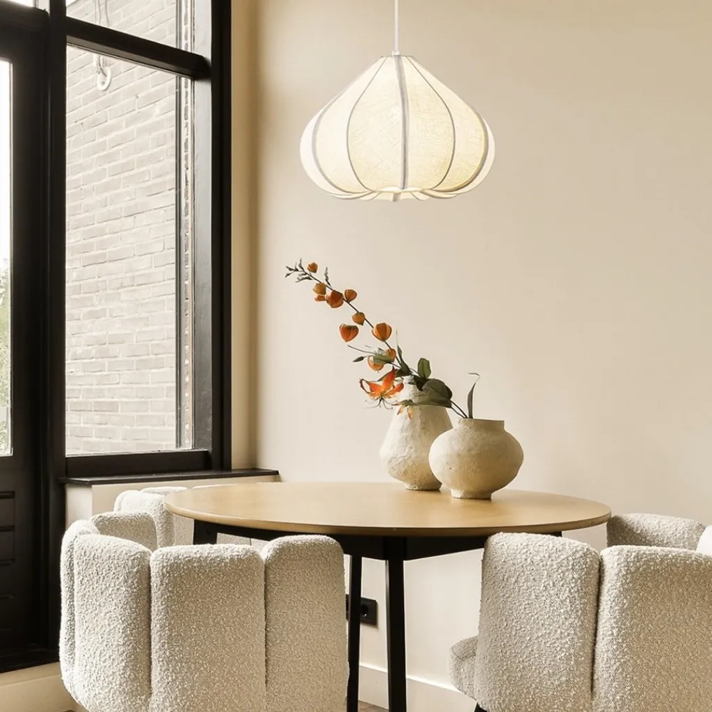 Straluma Light and Living hanglamp Zubeda crème> Eettafellampen|Light and Living