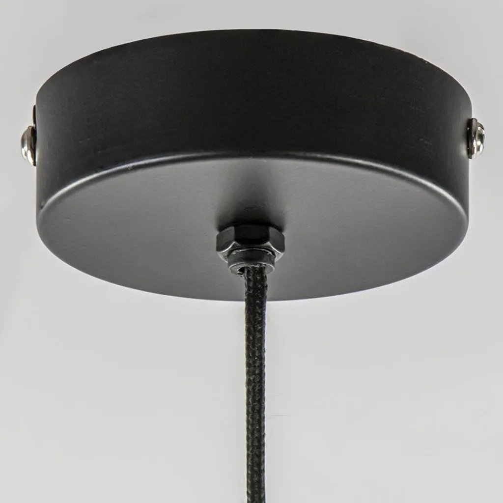 Straluma Light and Living hanglamp Namco zwart met antiek brons> Light and Living|Eetkamerverlichting