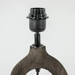 Straluma Light and Living lampvoet Sabuli donker bruin hout></noscript> Tafellampen|Lampenvoeten