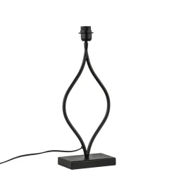 Straluma Light and Living lampvoet Okno mat zwart> Tafellampen|Lampenvoeten