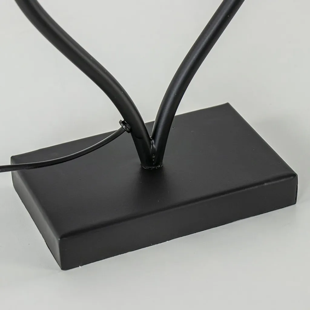 Straluma Light and Living lampvoet Okno mat zwart> Tafellampen|Lampenvoeten