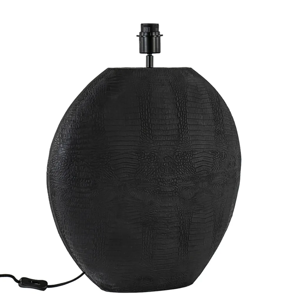 Straluma Light and Living lampvoet Skeld mat zwart groot> Tafellampen|Lampenvoeten