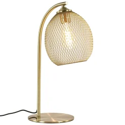 Straluma Light and Living tafellamp Moroc goud metaal> Light and Living|Woonkamerlampen