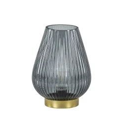 Straluma Light and Living tafellamp Tajera op batterij grijs/goud> Tafellampen|Light and Living