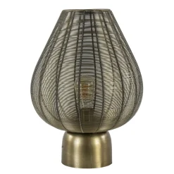 Straluma Light and Living tafellamp Suneko antiek brons> Draadlampen|Light and Living