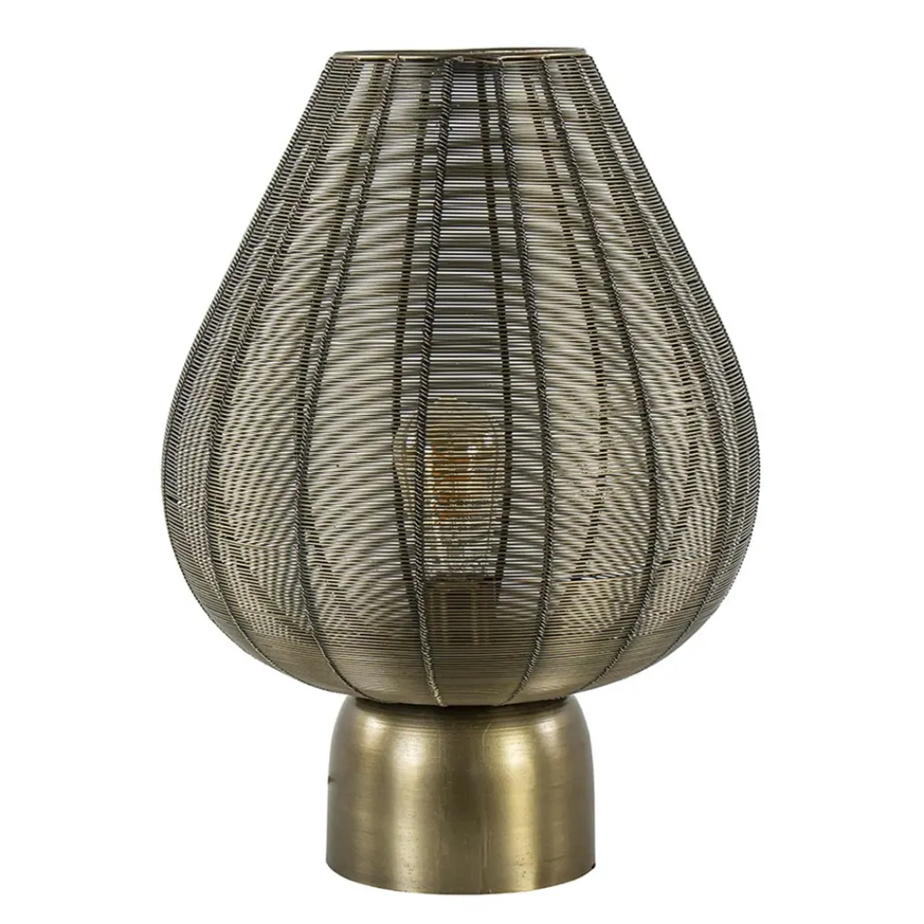 Straluma Light and Living tafellamp Suneko antiek brons> Draadlampen|Light and Living