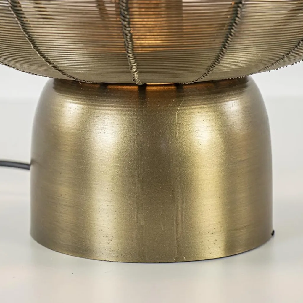 Straluma Light and Living tafellamp Suneko antiek brons> Draadlampen|Light and Living