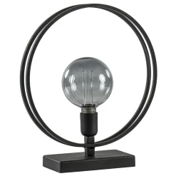 Straluma Light and Living tafellamp Rudra mat zwart> Light and Living|Woonkamerlampen