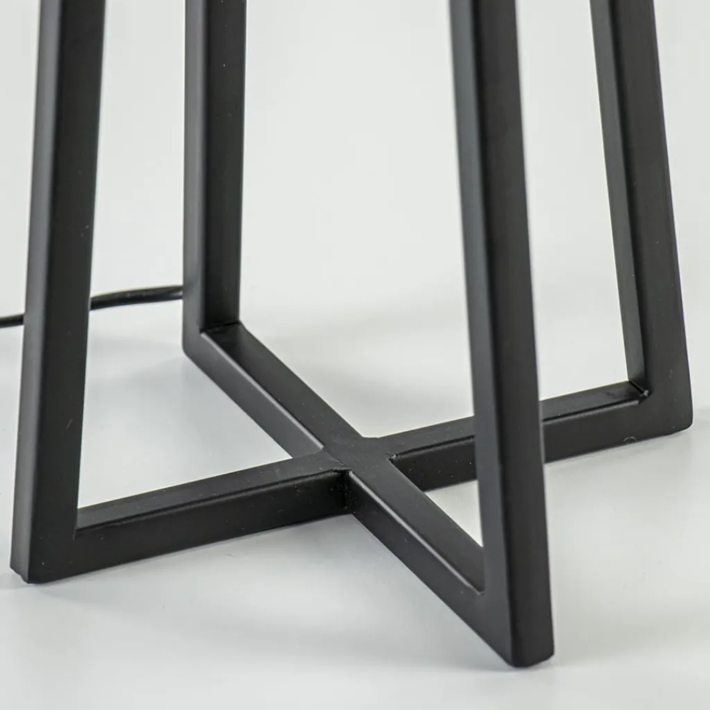 Straluma Light and Living tafellamp Miley mat zwart> Lampenvoeten|Light and Living