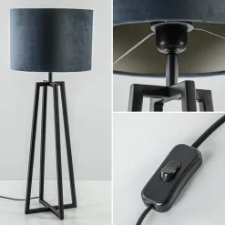 Straluma Light and Living tafellamp Miley mat zwart><noscript><img width=