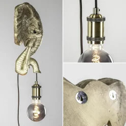 Straluma Light and Living wandlamp Elephant licht goud></noscript> Light and Living|Woonkamerlampen