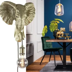 Straluma Light and Living wandlamp Elephant licht goud></noscript> Light and Living|Woonkamerlampen
