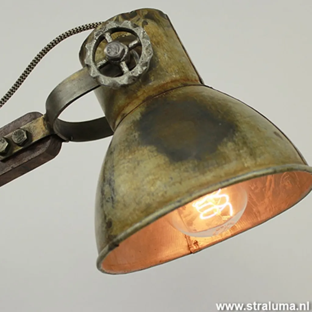 Straluma Light Living bureaulamp Ekerd hout-staal> Bureaulampen|Leeslampen