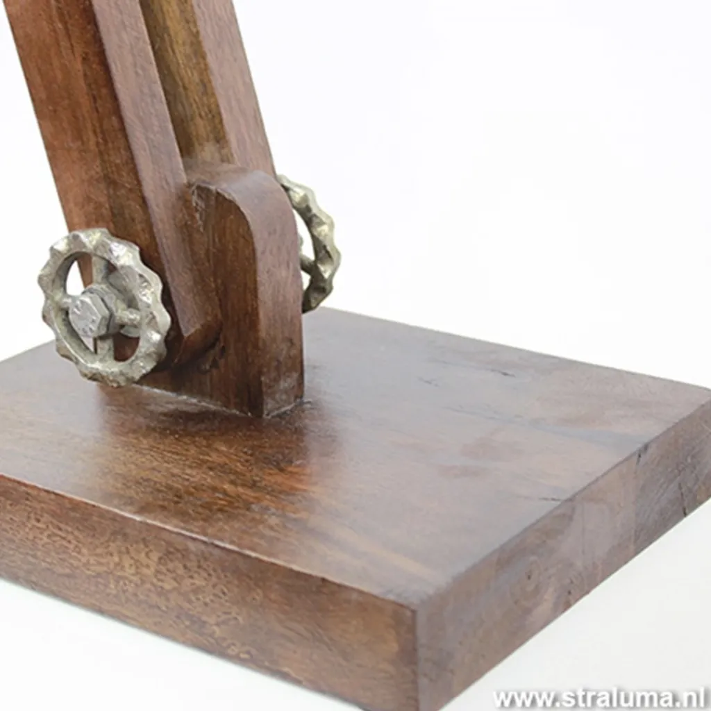 Straluma Light Living bureaulamp Ekerd hout-staal> Bureaulampen|Leeslampen