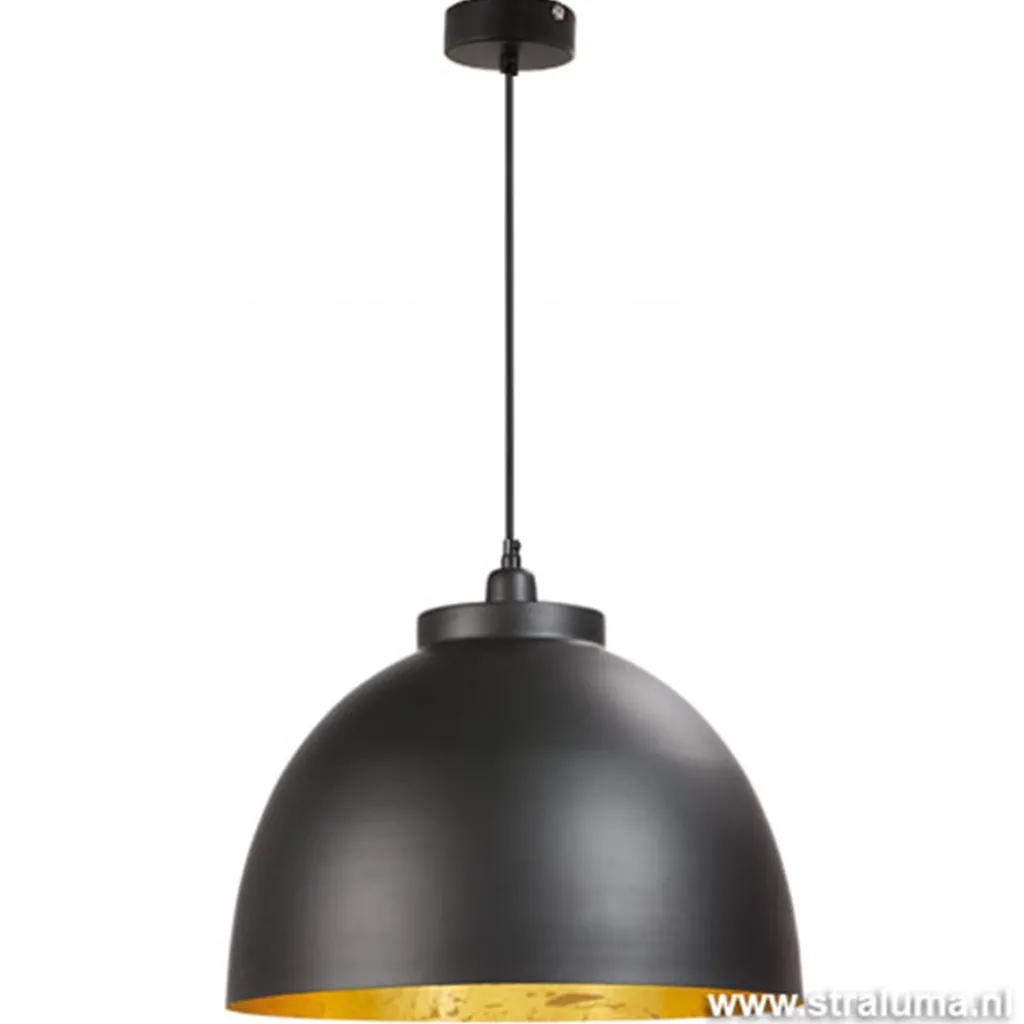 Straluma Light Living Hanglamp Kylie zwart/goud> Eettafellampen|Light and Living