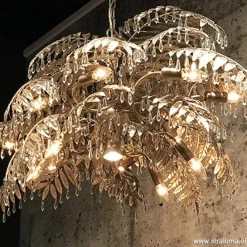Straluma Luxe eettafelhanglamp palm oud zilver></noscript> Eettafellampen|Keukenverlichting