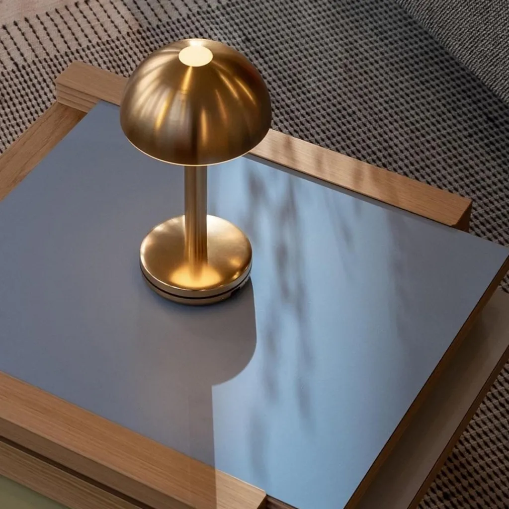 Straluma Luxe LED tafellamp oplaadbaar goud dimbaar> Tafellampen|Buitenlampen