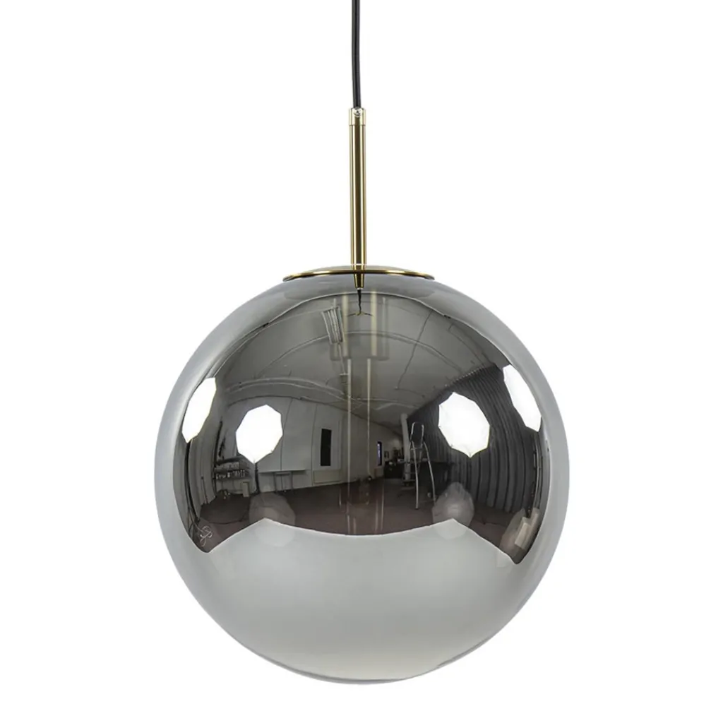 Straluma Luxe Light and Living hanglamp Medina brons met smoke glas> Light and Living|Woonkamerlampen
