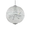 Straluma Luxe ronde hanglamp kristal met chroom> Eettafellampen|Woonkamerlampen