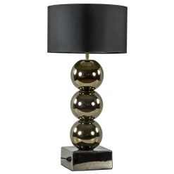 Straluma Luxe tafellamp goud inclusief kap zwart/goud> Schemerlampen|Woonkamerlampen