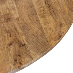 Straluma Mango houten eettafel rond met zwarte poot 130 cm></noscript> Eettafels