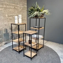 Straluma Mango houten kastje 30x30x80 cm></noscript> Bijzettafels