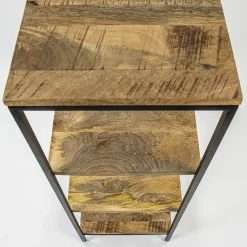 Straluma Mango houten kastje 35x35x100 cm></noscript> Bijzettafels