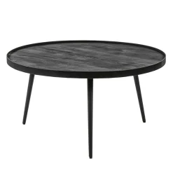 Straluma Mango houten koffietafel set van 2 zwart> Bijzettafels|Salontafels