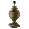 Straluma Massief houten lampvoet Milazzo met bronzen fitting> Tafellampen|Lampenvoeten