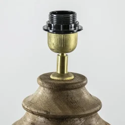 Straluma Massief houten lampvoet Milazzo met bronzen fitting></noscript> Tafellampen|Lampenvoeten