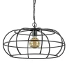 Straluma Mat zwart metalen hanglamp Imelda Light and Living> Eettafellampen|Light and Living