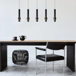 Straluma Mat zwarte design hanglamp inclusief LED><noscript><img width=