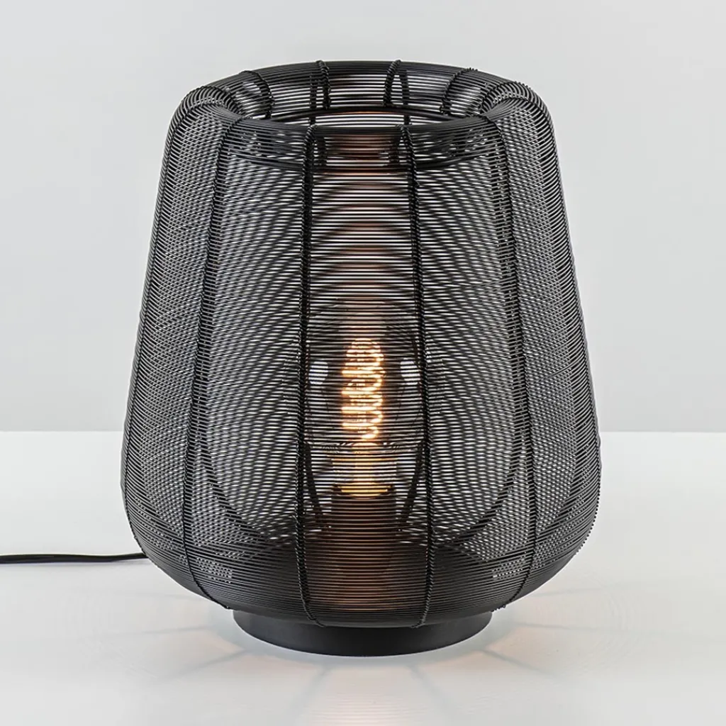 Straluma Mat zwarte draad tafellamp Adeta> Draadlampen|Light and Living
