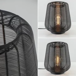 Straluma Mat zwarte draad tafellamp Adeta><noscript><img width=