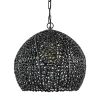 Straluma Mat zwarte hanglamp Sinula Light and Living> Light and Living|Woonkamerlampen