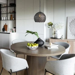 Straluma Mat zwarte hanglamp Sinula Light and Living></noscript> Light and Living|Woonkamerlampen