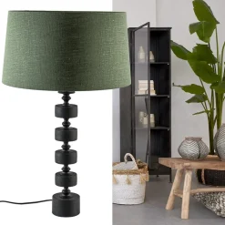 Straluma Mat zwarte lampvoet Gody exclusief kap><noscript><img width=