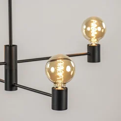 Straluma Mat zwarte 4-lichts hanglamp><noscript><img width=