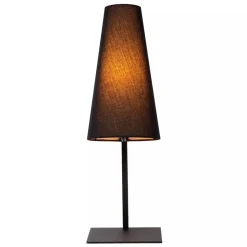 Straluma Mat zwarte tafellamp inclusief zwarte kap></noscript> Tafellampen|Schemerlampen