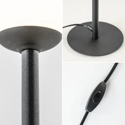 Straluma Mat zwarte tafellamp met witte glazen bol></noscript> Tafellampen|Industriële Verlichting