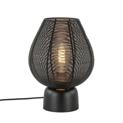 Straluma Mat zwarte tafellamp Suneko Light and Living> Tafellampen|Draadlampen