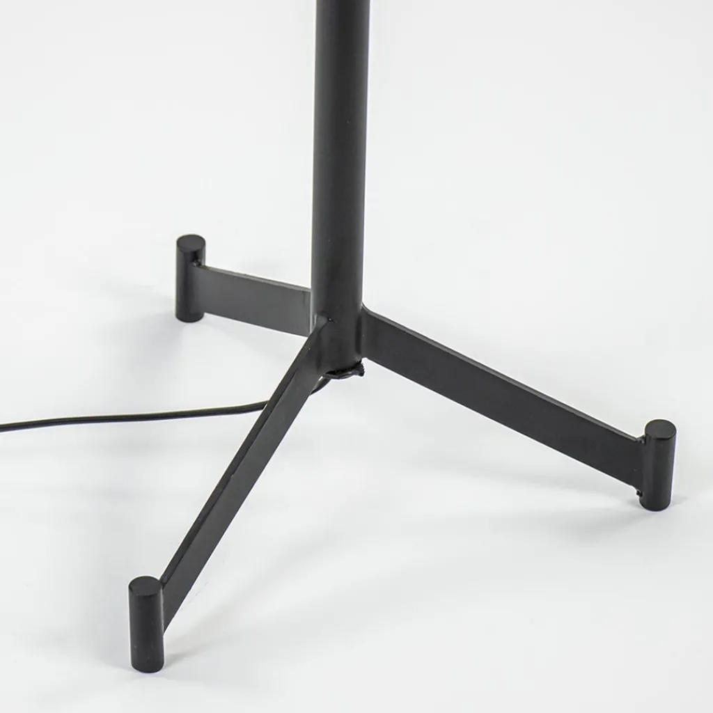 Straluma Mat zwarte vloerlamp Dennis Light & Living> Vloerlampen|Lampenvoeten