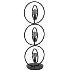 Straluma Mat zwarte vloerlamp rings> Vloerlampen|Industriële Verlichting