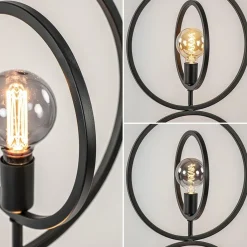 Straluma Mat zwarte vloerlamp rings><noscript><img width=