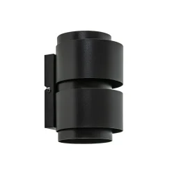 Straluma Mat zwarte wandlamp cilinder up+down G9> Eetkamerverlichting|Wandlampen