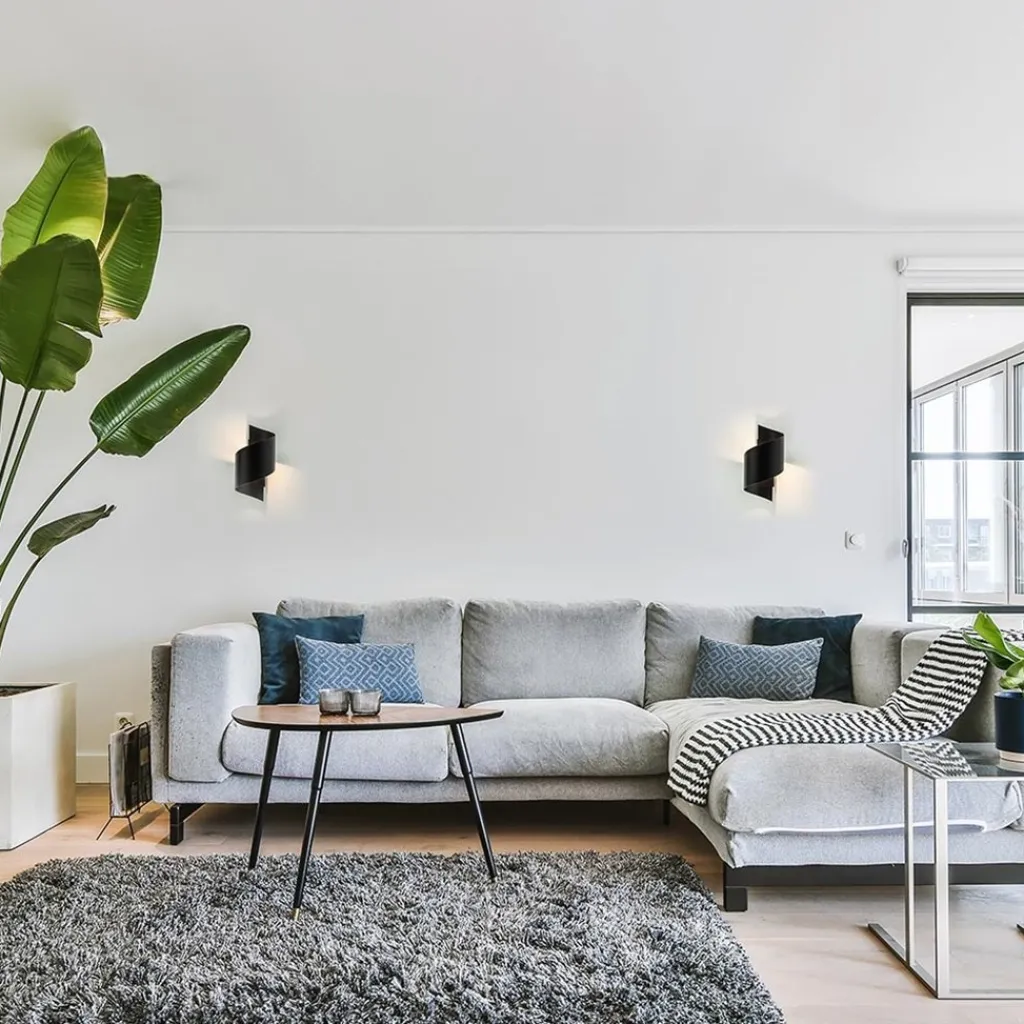 Straluma Mat zwarte wandlamp krul G9> Woonkamerlampen|Slaapkamerlampen