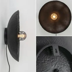 Straluma Mat zwarte wandlamp Neva inclusief snoer></noscript> Wandlampen|Light and Living