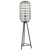 Straluma Metalen kooi vloerlamp oud-brons L&L> Kooilampen|Light and Living